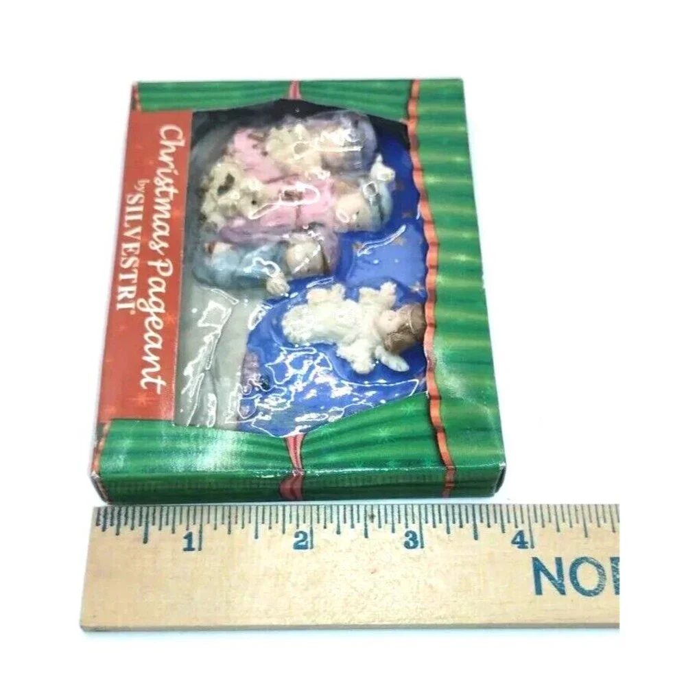 Silvestri Christmas Pageant Ornament Children's Nativity Play Relief New in Box